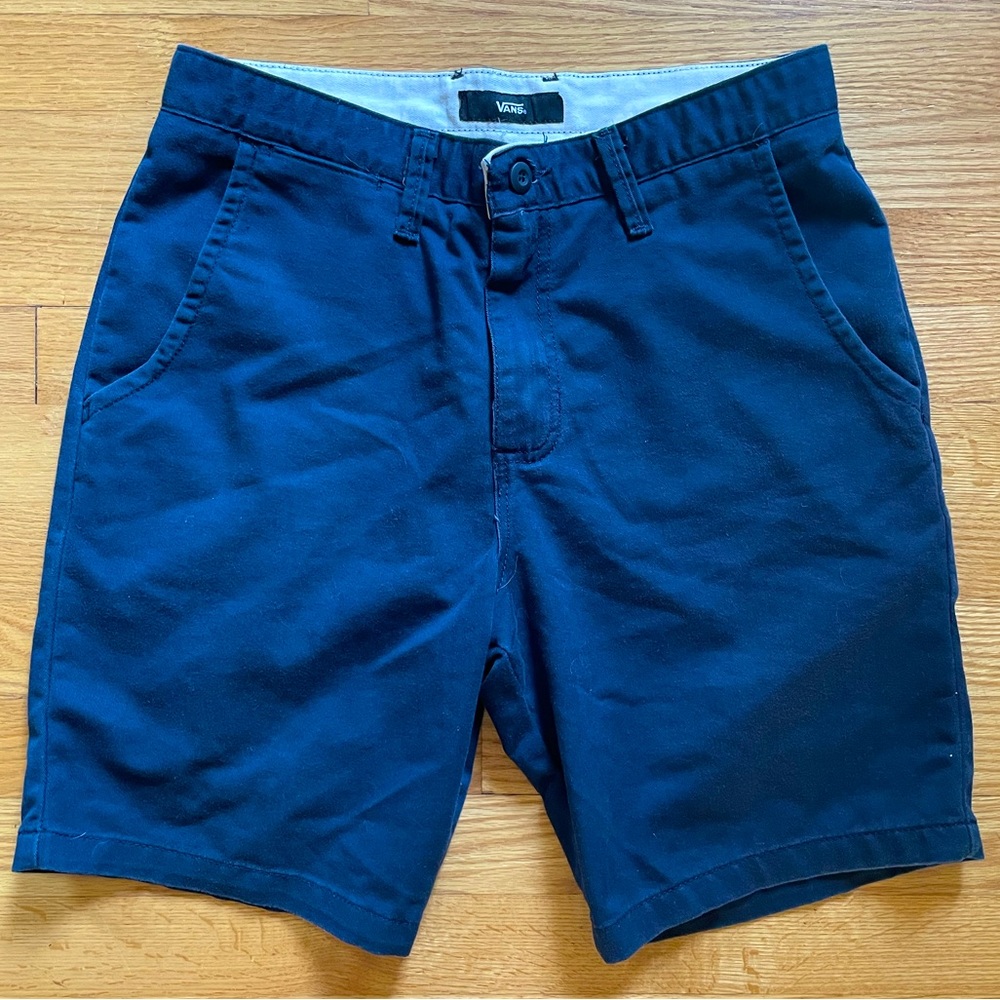 Vans Relaxed Fit Authentic Chino Shorts in Navy Blue / Size 30